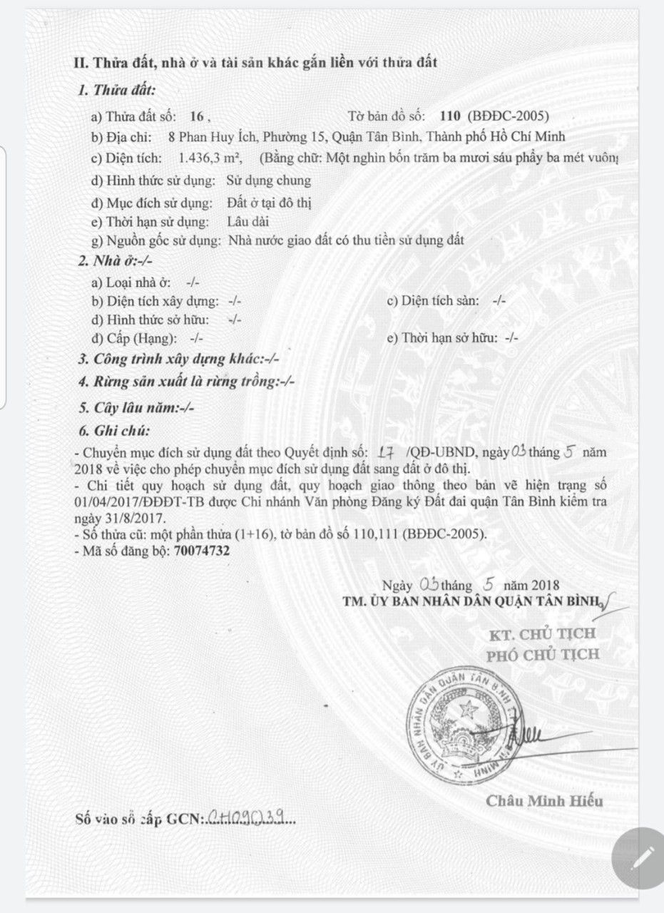 Bán nhà 8Thửa: 16Tờ: 110 Phan Huy Ích Phường Tân Bình - Hinh 7