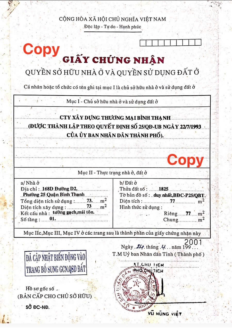 Bán nhà 187-189 Nguyễn Gia Trí Phường Thạnh Mỹ Tây - Hinh 4