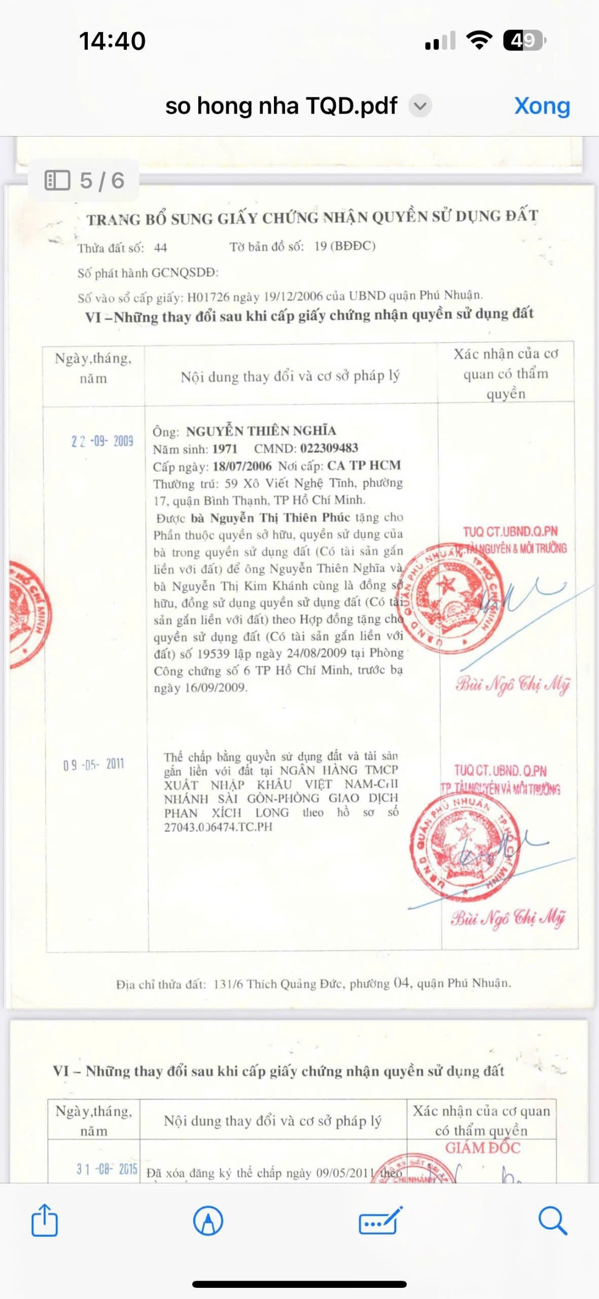Bán nhà 131/6 Thích Quảng Đức Phường Đức Nhuận - Hinh 5