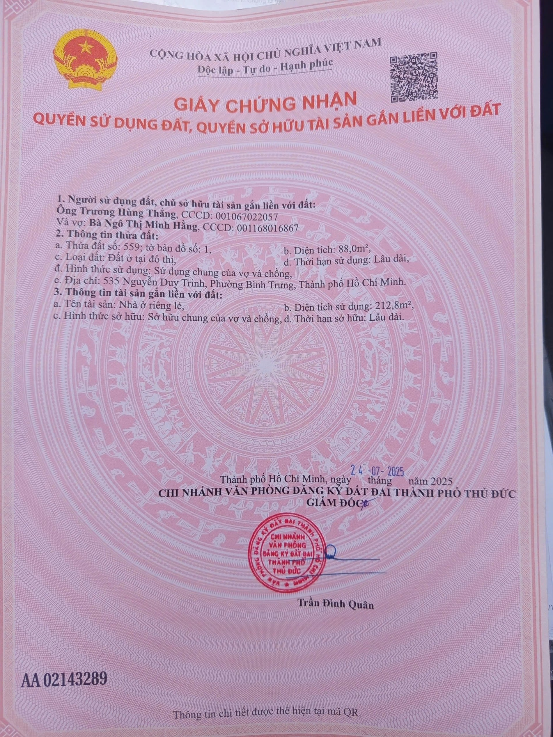 Bán nhà 535-537 Nguyễn Duy Trinh Phường Bình Trưng - Hinh 8