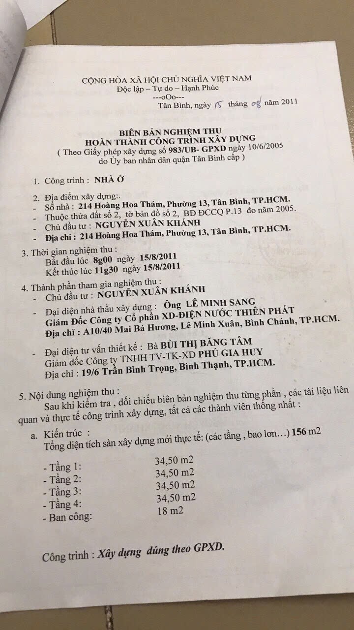 Bán nhà 214 Hoàng Hoa Thám Phường Bảy Hiền - Hinh 4