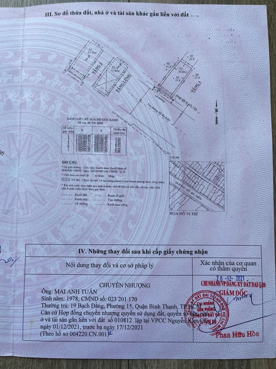 Bán nhà 102 Hồ Bá Kiện Phường Hòa Hưng - Hinh 3
