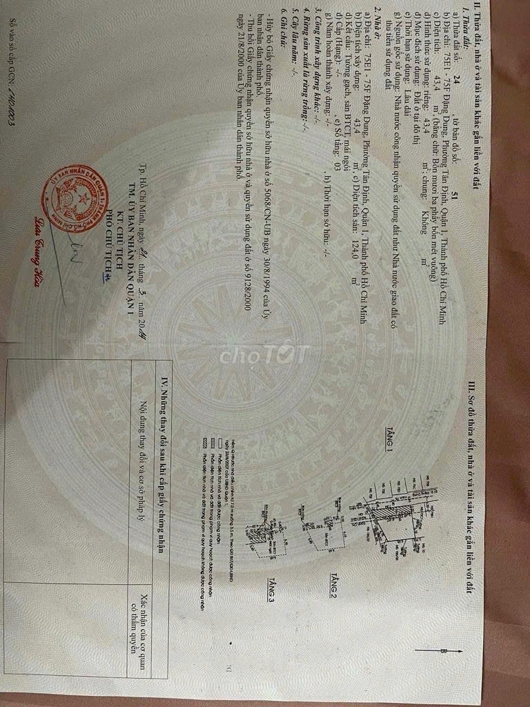 Bán nhà 75E1-75F Đặng Dung Phường Tân Định - Hinh 5
