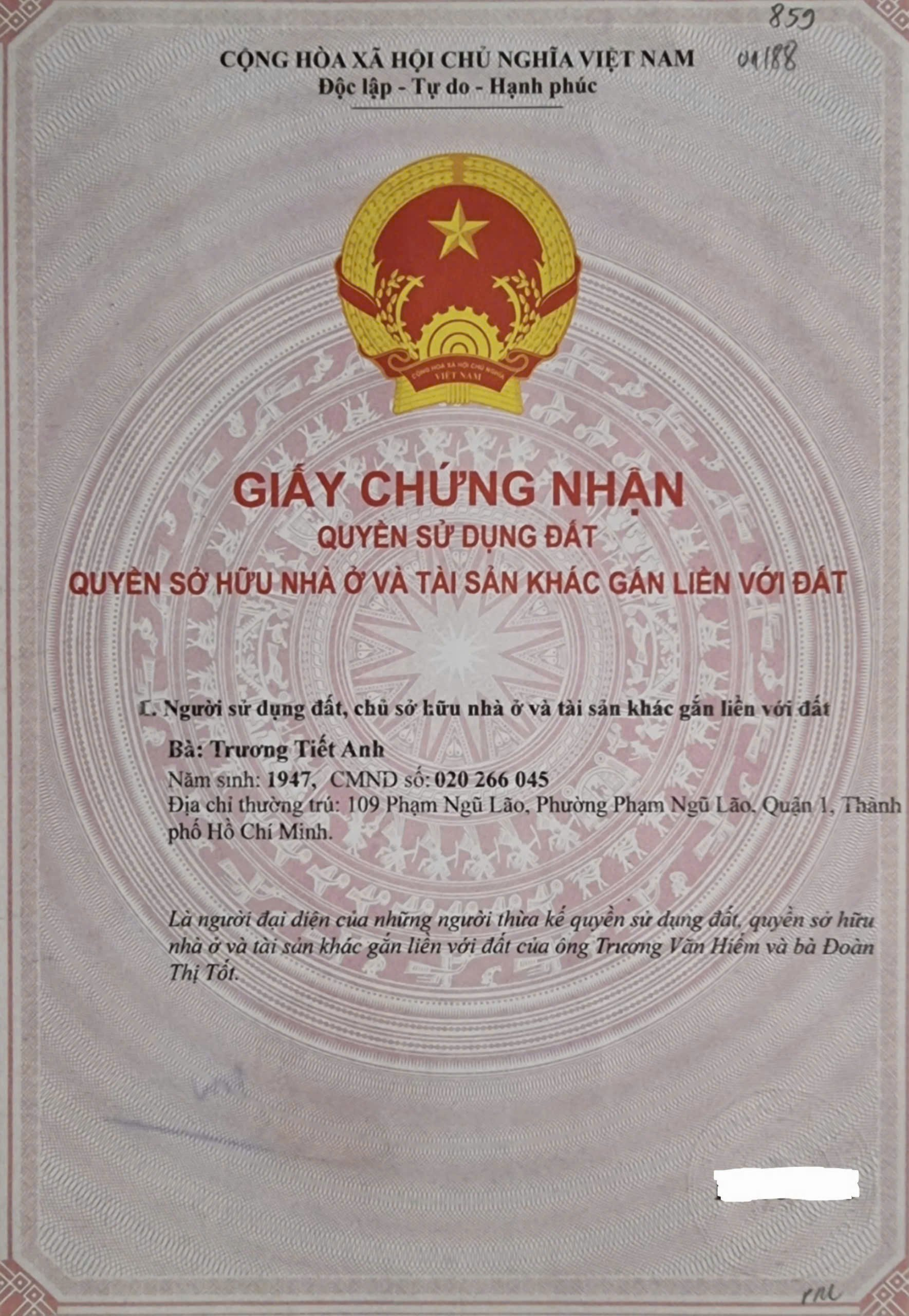 Bán Nhà 109 Phạm Ngũ Lão Phường Bến Thành - Hinh 3