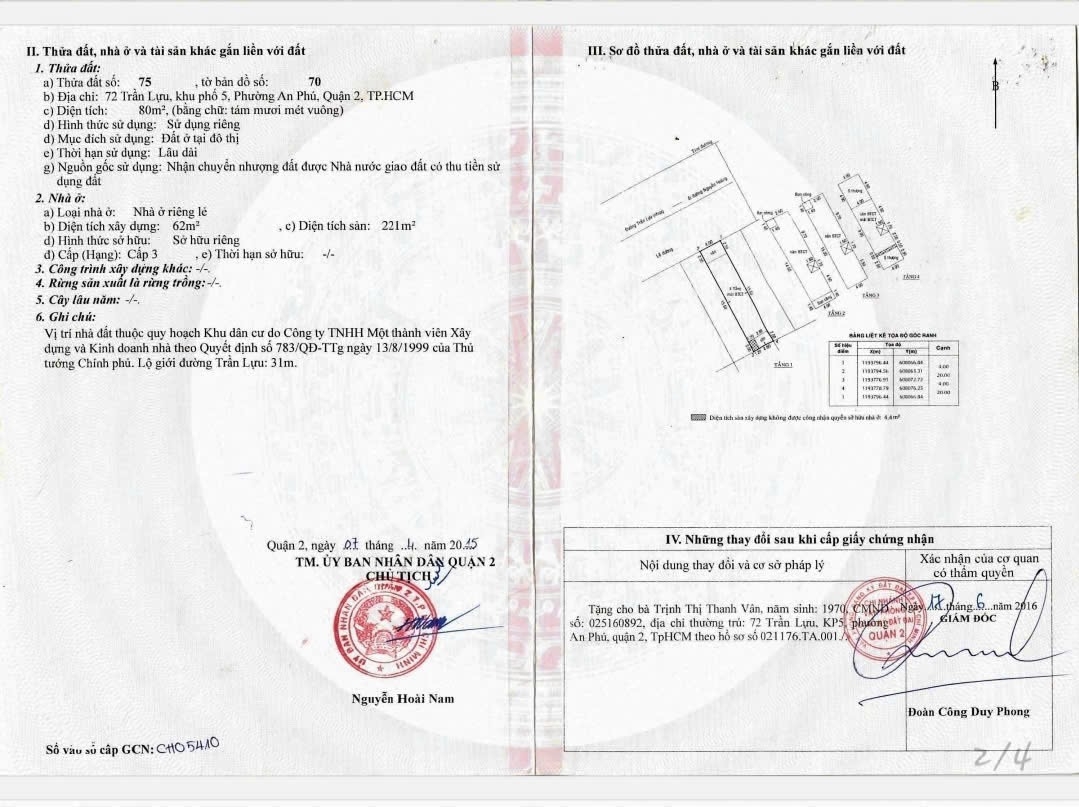 Bán nhà 72 Trần Lựu Phường Bình Trưng - Hinh 3