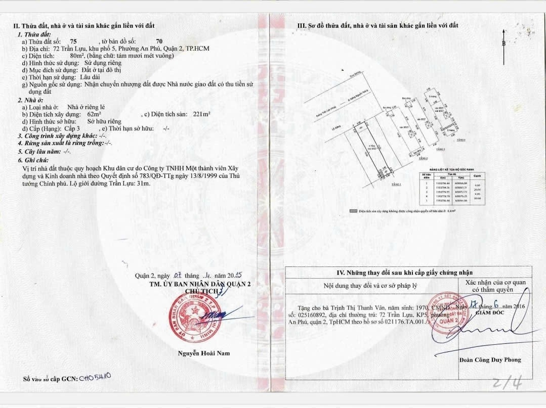 Bán nhà 72 Trần Lựu Phường Bình Trưng - Hinh 4