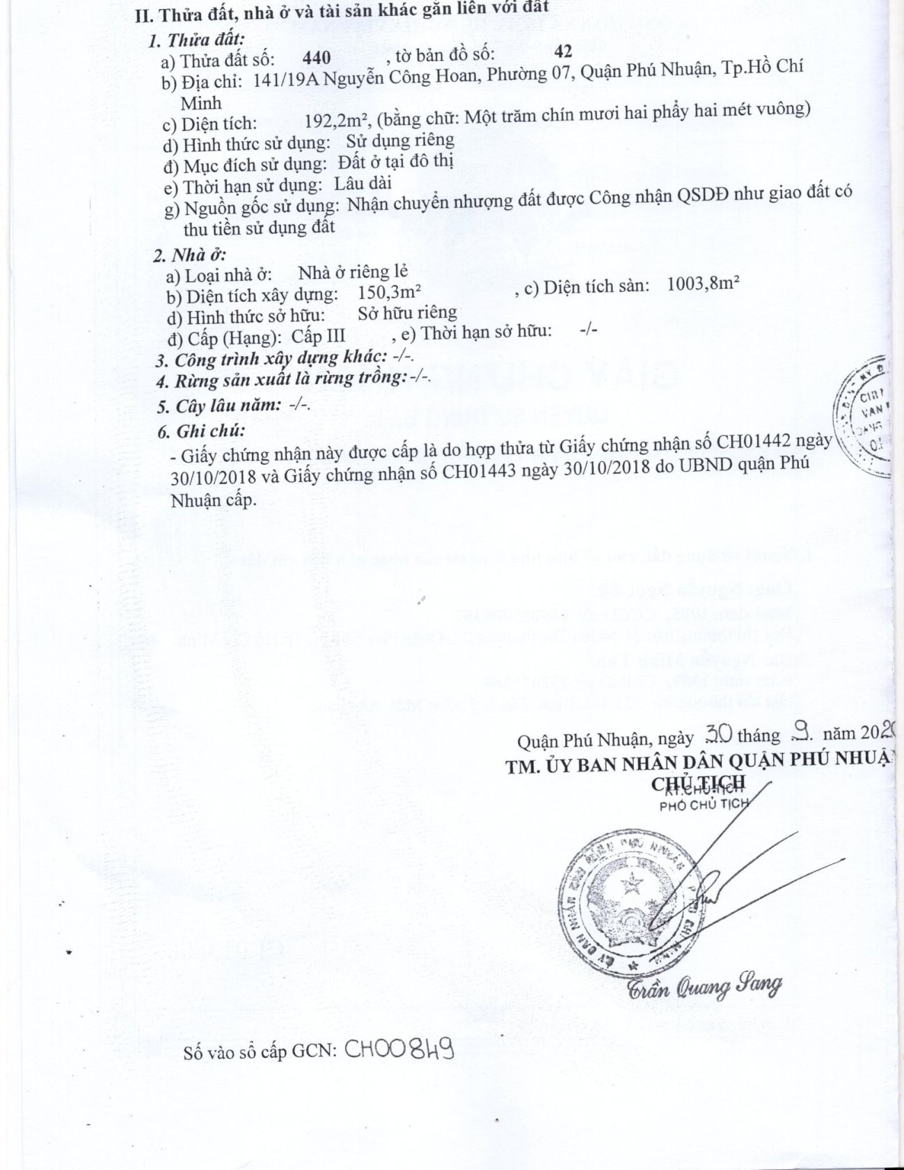 Bán Nhà 141/19A Nguyễn Công Hoan Phường Cầu Kiệu - Hinh 5