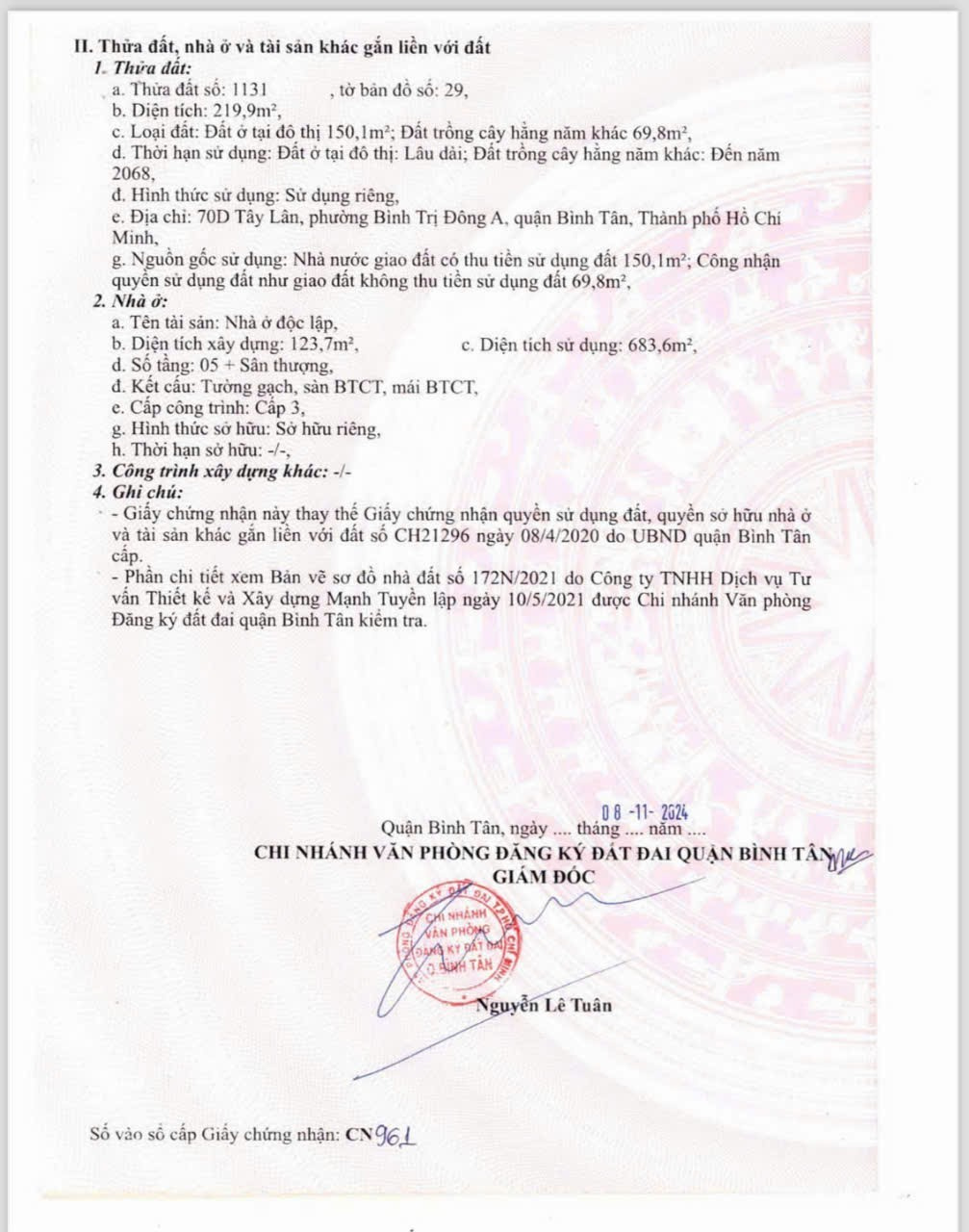 Bán nhà 70-70A-70B-70C-70D Tây Lân Phường Bình Tân - Hinh 9