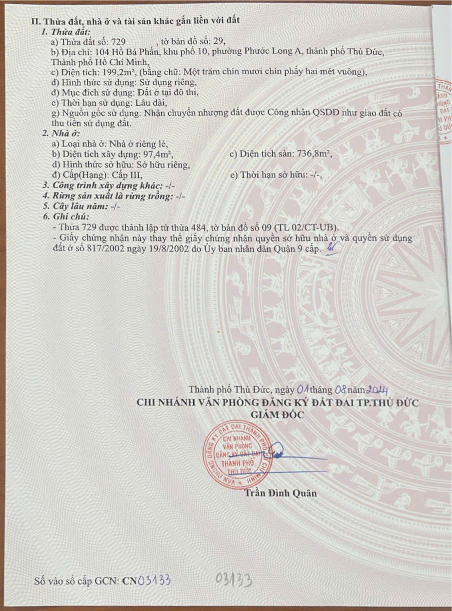Bán Nhà 104 Hồ Bá Phấn Phường Phước Long - Hinh 4