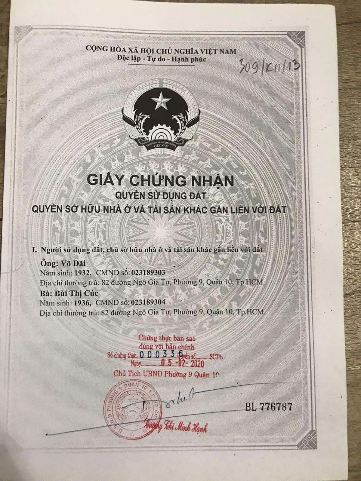 Bán nhà 82 Ngô Gia Tự Phường Vườn Lài - Hinh 5
