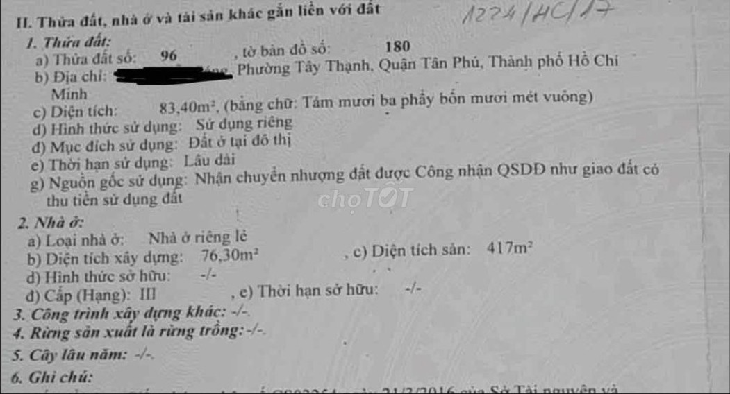 Bán nhà 34 Nguyễn Sáng Phường Tây Thạnh - Hinh 4