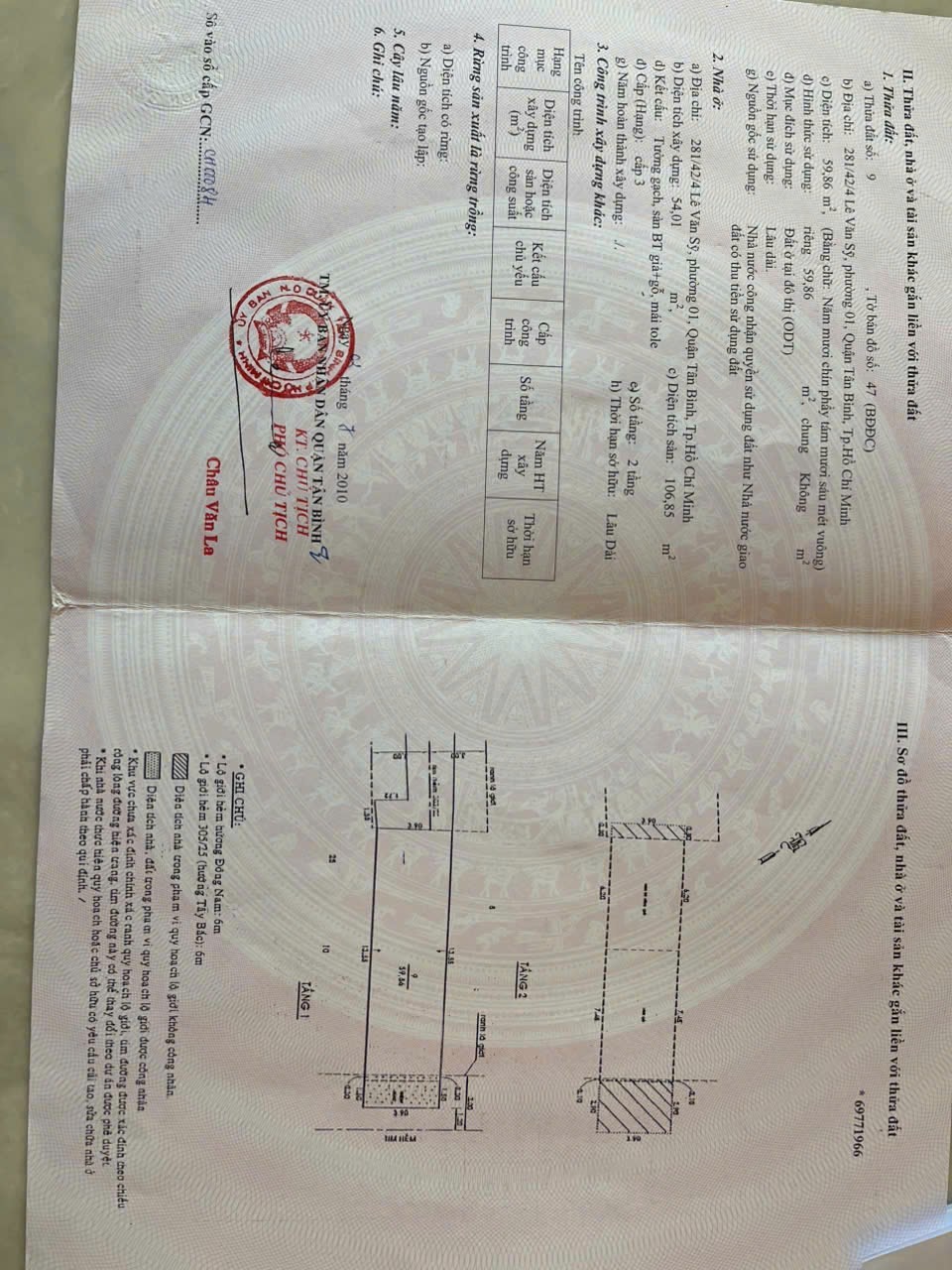 Bán nhà 281/42/4 Lê Văn Sỹ Phường Tân Sơn Hòa - Hinh 1