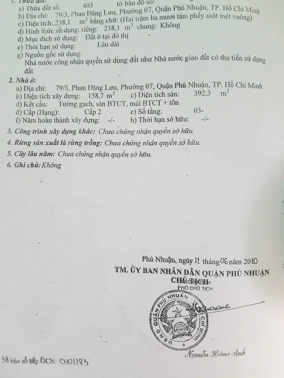 Bán nhà 79/3 Phan Đăng Lưu Phường Cầu Kiệu - Hinh 5