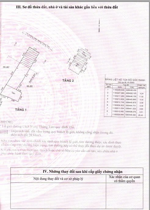 Bán Nhà 825AThửa: 40Tờ: 01 Cách Mạng Tháng Tám Phường Tân Hòa - Hinh 2