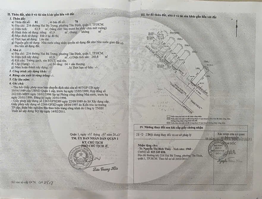 Bán nhà 216 Hai Bà Trưng Phường Tân Định - Hinh 3