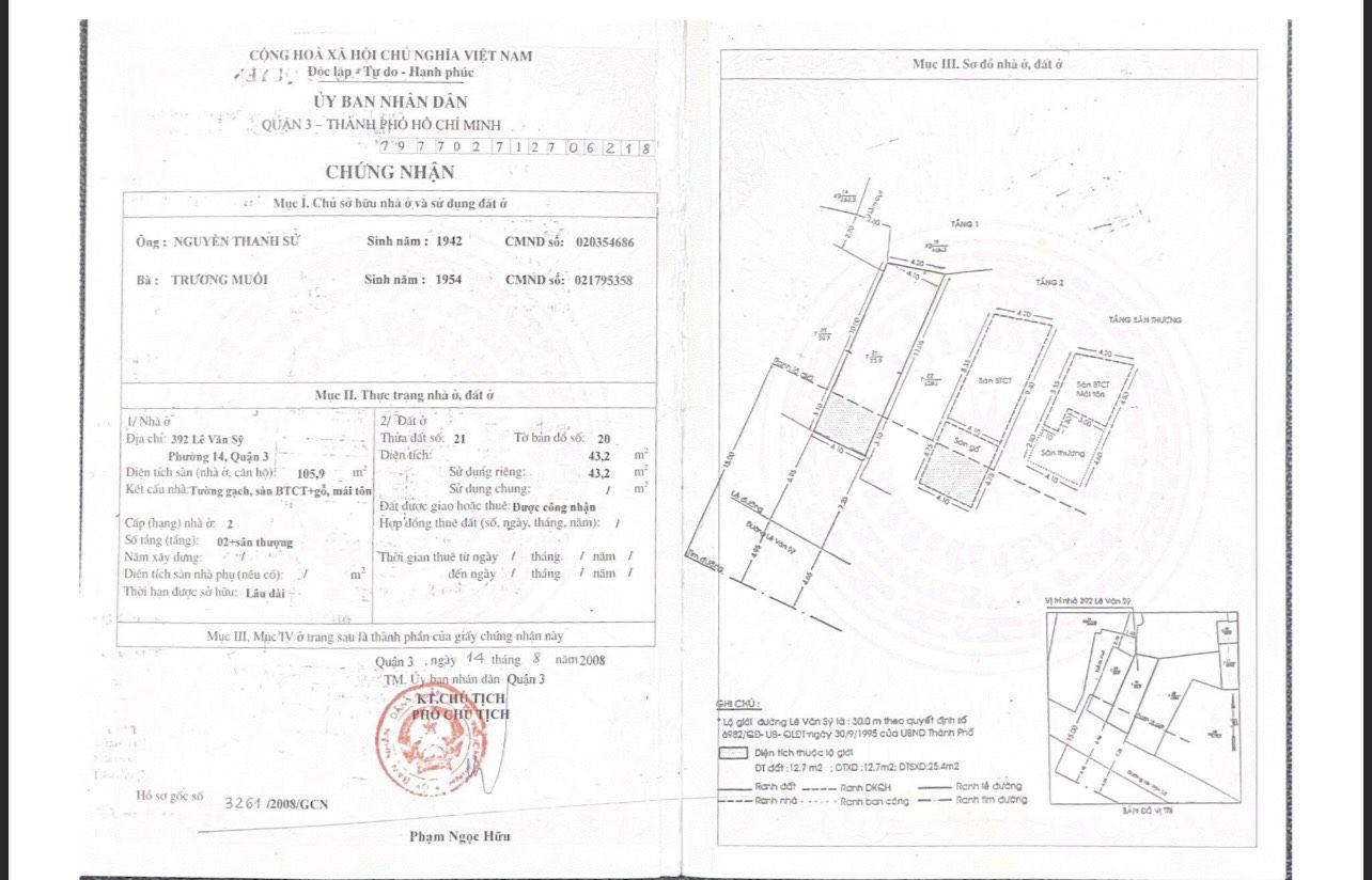 Bán nhà 392 Lê Văn Sỹ Phường Nhiêu Lộc - Hinh 13