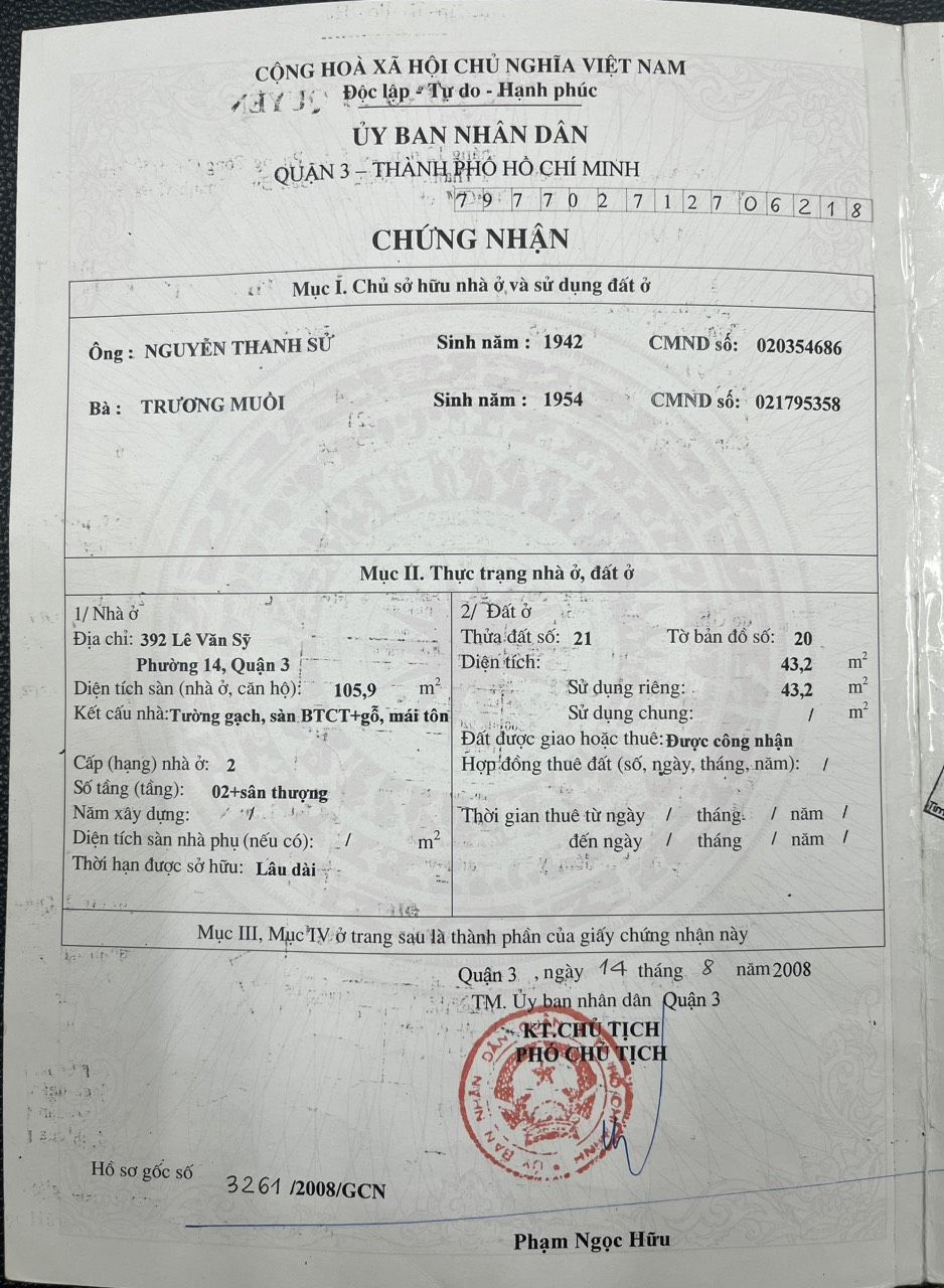 Bán nhà 392 Lê Văn Sỹ Phường Nhiêu Lộc - Hinh 10