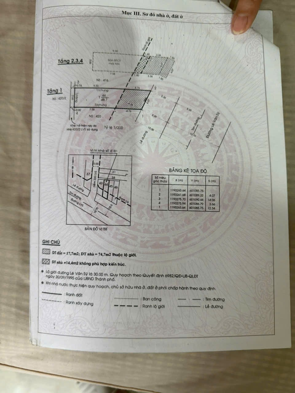 Bán nhà 418 Lê Văn Sỹ Phường Nhiêu Lộc - Hinh 3