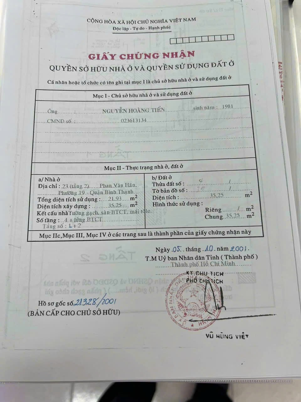 Bán nhà 42 Phan Văn Hân Phường Thạnh Mỹ Tây - Hinh 7