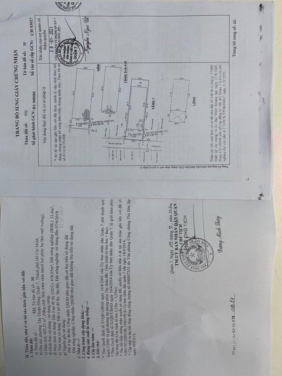 Bán nhà 180/9A Bùi Văn Ba Phường Tân Thuận - Hinh 4