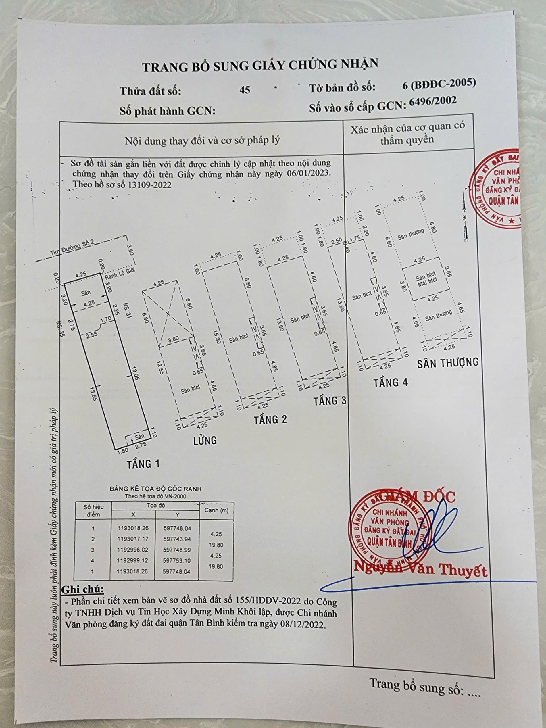 Bán Nhà 33Thửa: 45Tờ: 6 (BĐĐC-2005) Số 2 Phường Bảy Hiền - Hinh 6