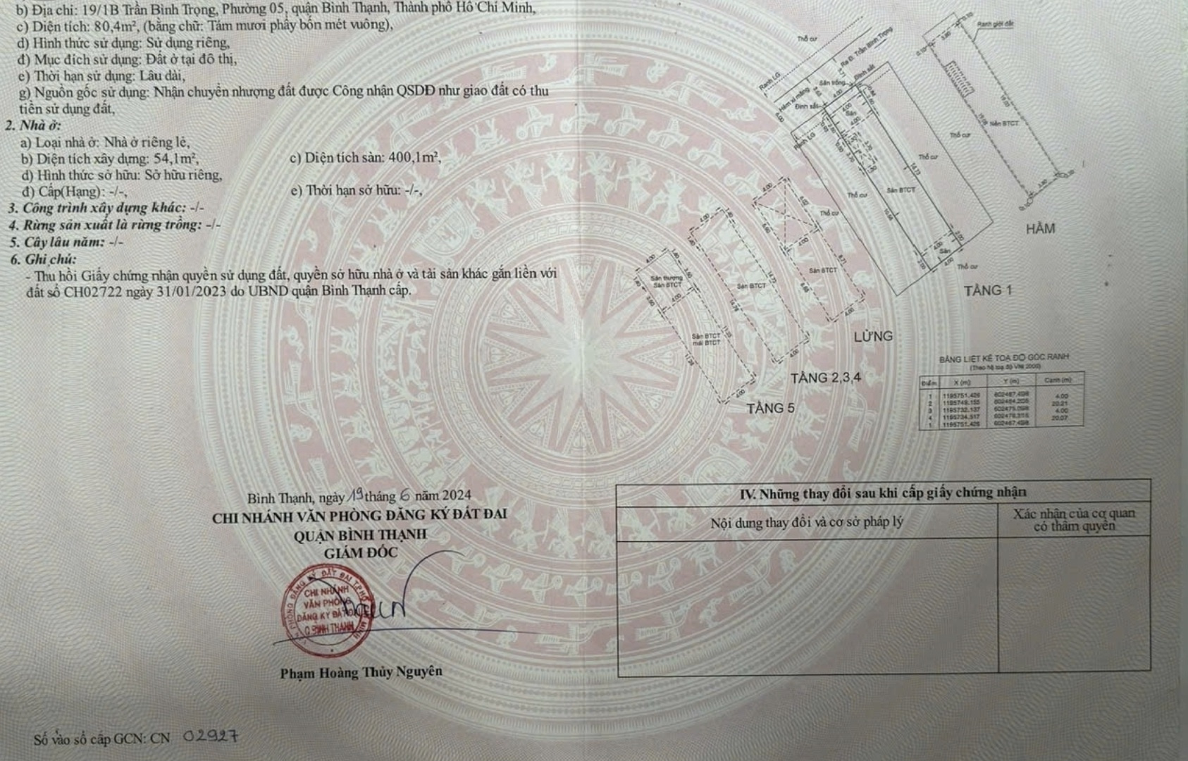 Bán nhà 19/1B Trần Bình Trọng Phường Bình Lợi Trung - Hinh 2