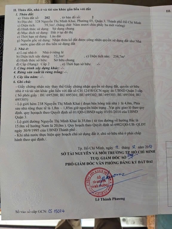 Bán nhà 328 Nguyễn Thị Minh Khai Phường Bàn Cờ - Hinh 4
