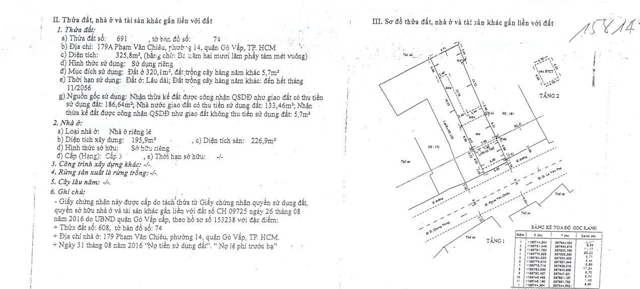 Bán nhà 179A Phạm Văn Chiêu Gò Vấp - Hinh 2