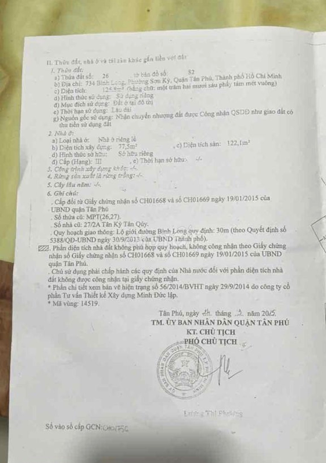 Bán nhà 734 Bình Long Phường Bình Hưng Hòa - Hinh 3
