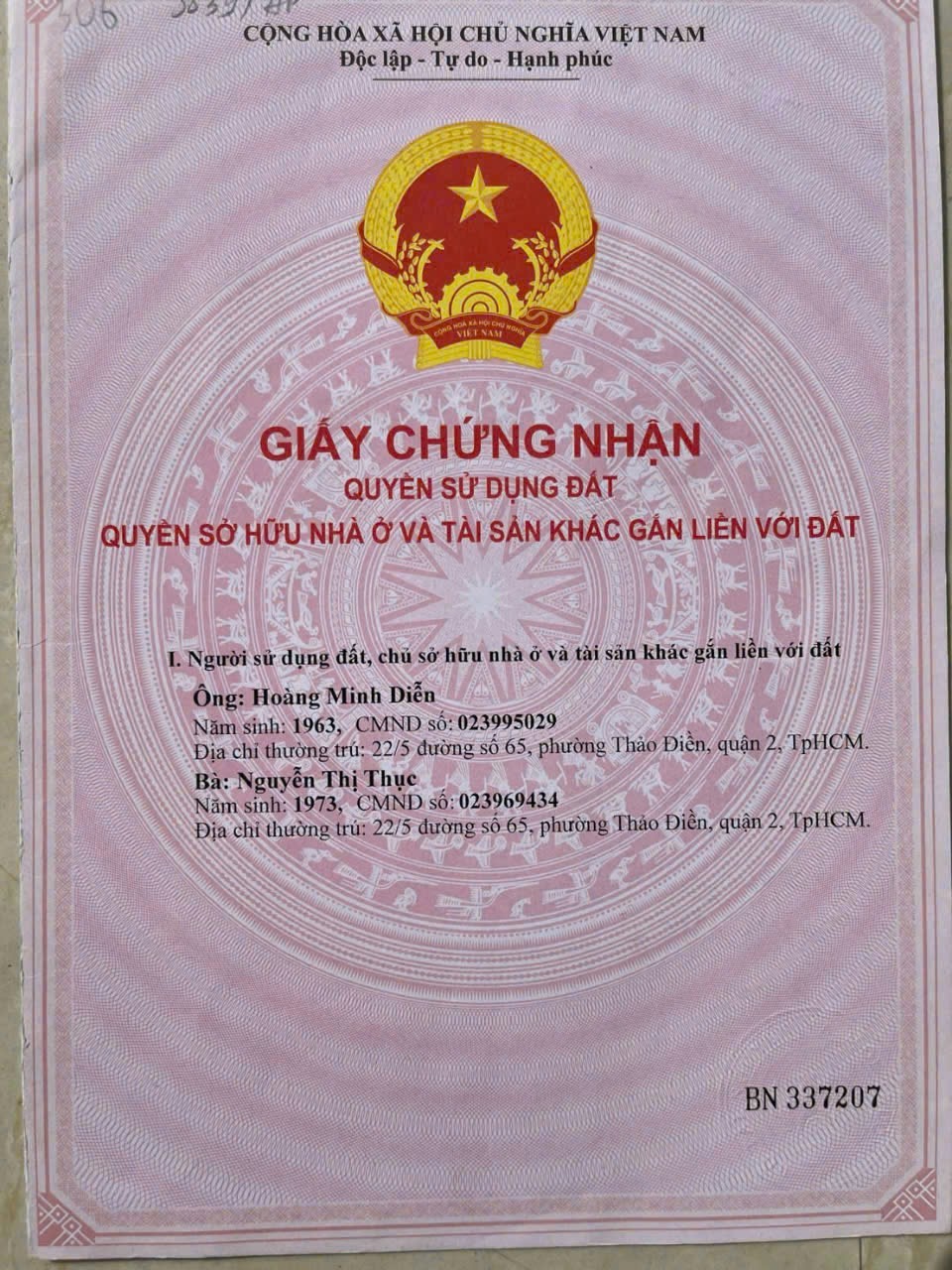 Bán nhà 36Thửa: 512Tờ: 10 Số 9 Phường Bình Trưng - Hinh 2