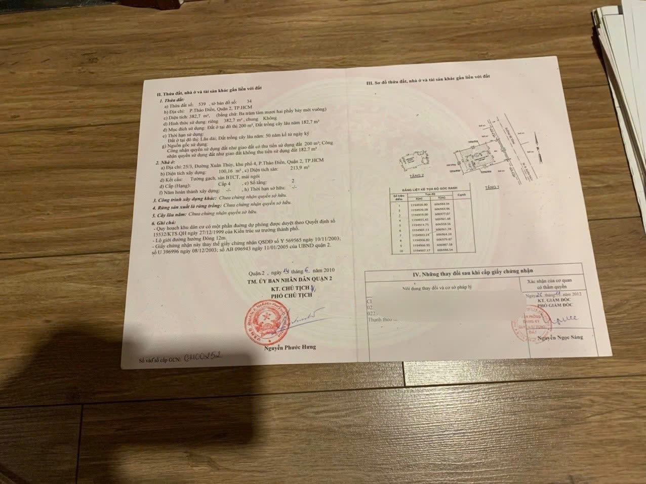 Bán nhà 25/3Thửa: 539Tờ: 34 Xuân Thủy Phường An Khánh - Hinh 2