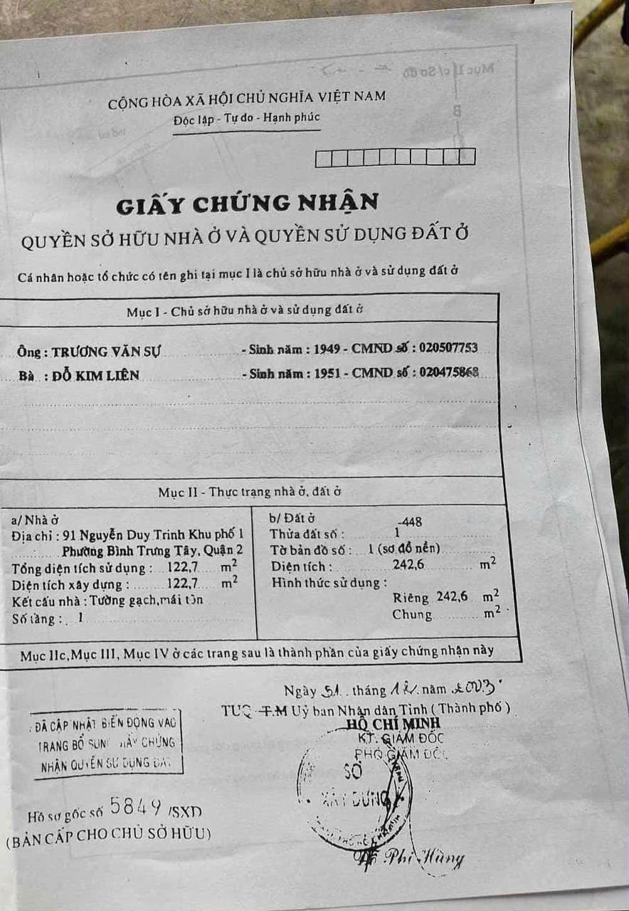 Bán nhà 89-91 Nguyễn Duy Trinh Phường Bình Trưng - Hinh 5