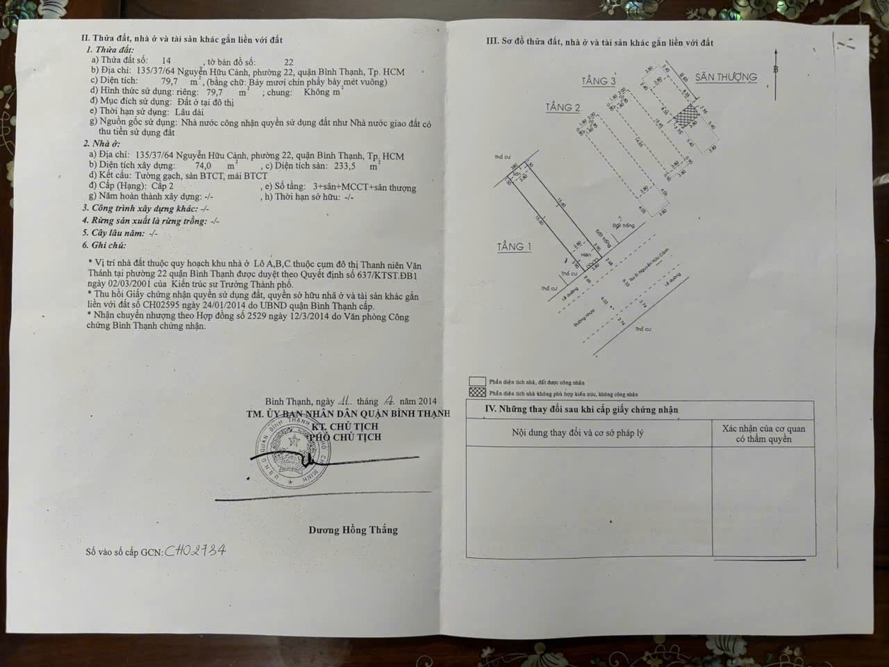 Bán nhà 135/37/64 Nguyễn Hữu Cảnh Phường Thạnh Mỹ Tây - Hinh 1