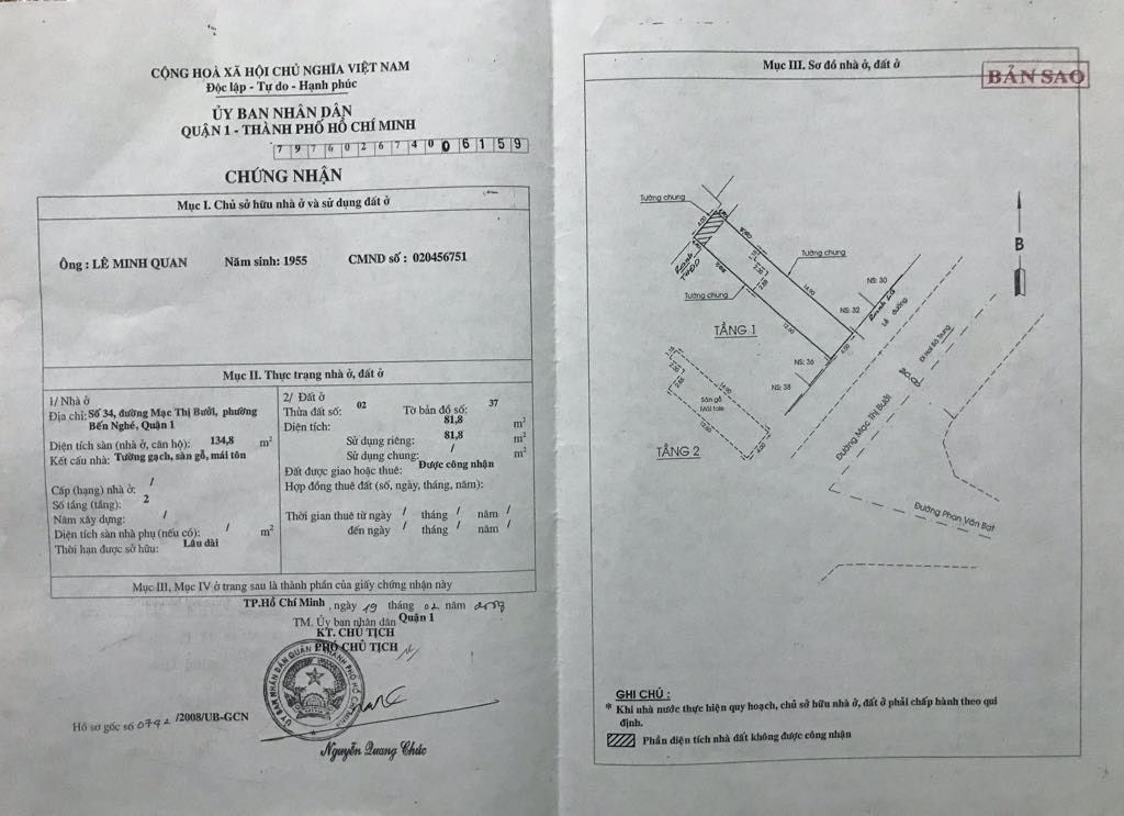 Bán nhà 34 Mạc Thị Bưởi Phường Sài Gòn - Hinh 2