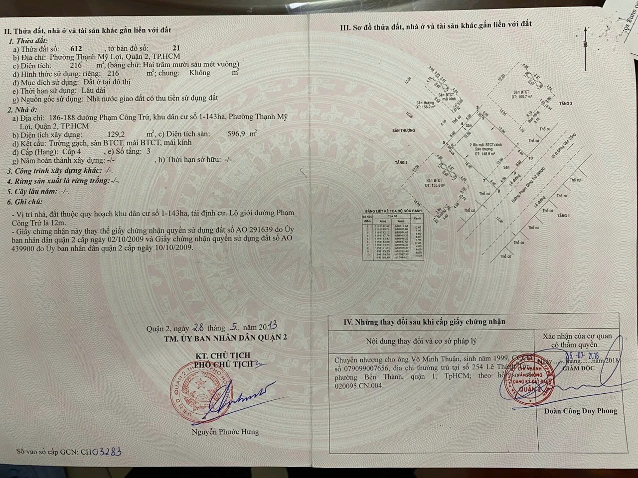 Bán nhà 186-188 Phạm Công Trứ Phường Cát Lái - Hinh 2