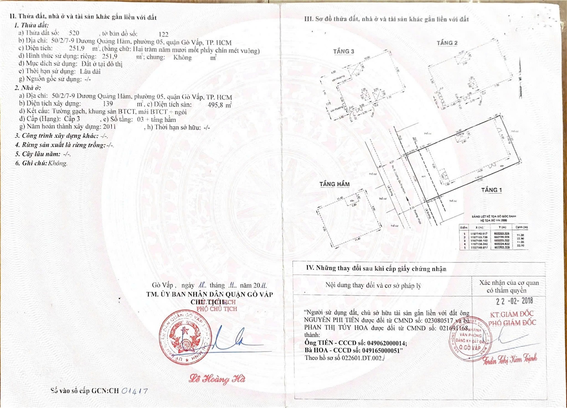 Bán nhà 50/2/7-9 Dương Quảng Hàm Phường An Nhơn - Hinh 1