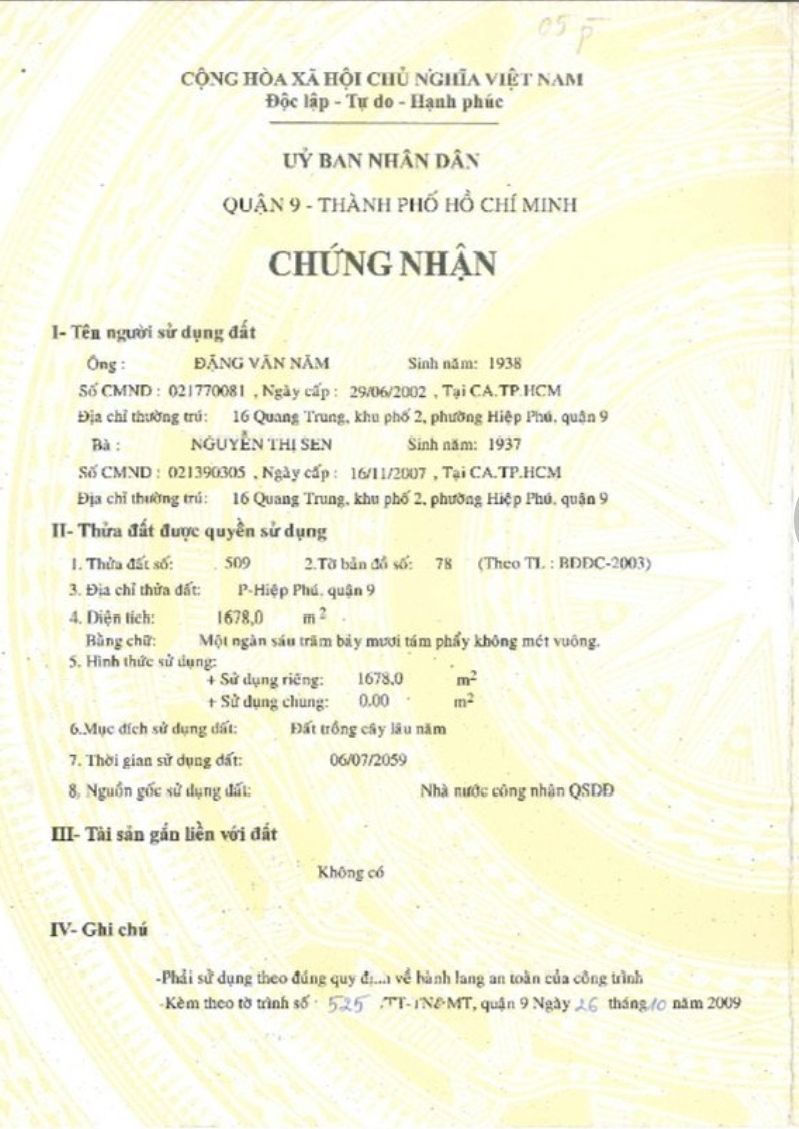 Bán Nhà 16 Quang Trung Phường Tăng Nhơn Phú - Hinh 1