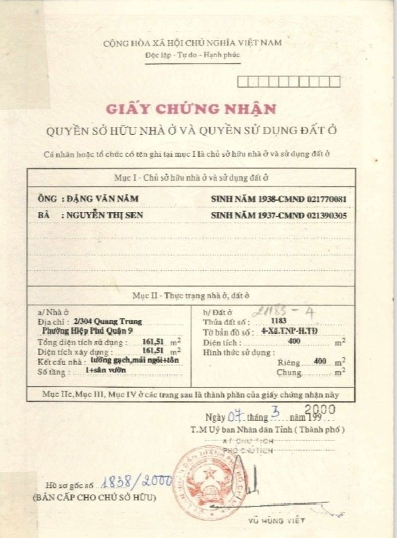 Bán Nhà 16 Quang Trung Phường Tăng Nhơn Phú - Hinh 5