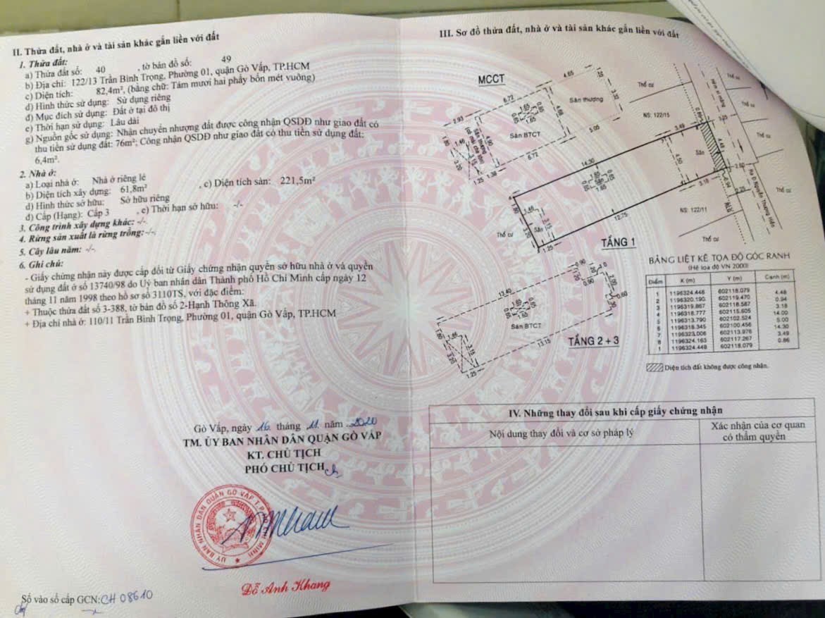 Bán nhà 122/13 Trần Bình Trọng Phường Hạnh Thông - Hinh 6