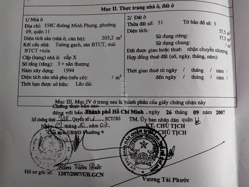 Bán nhà 558B-558C Minh Phụng Quận 11 - Hinh 8