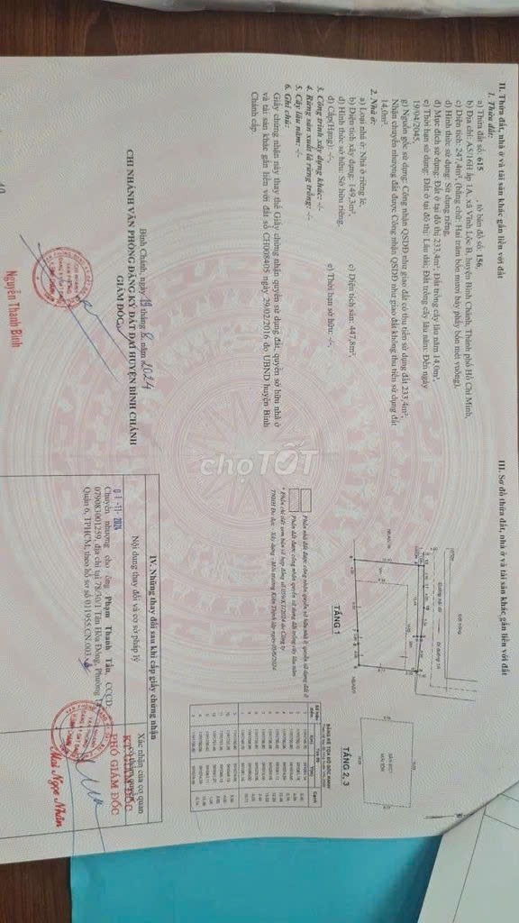 Bán nhà A5/16HThửa: 615Tờ: 156 Ấp 1A Xã Tân Vĩnh Lộc - Hinh 3