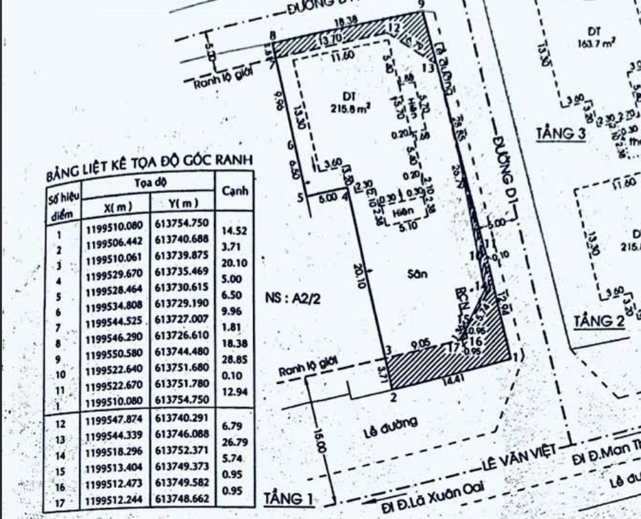 Bán Nhà 441Thửa: 583Tờ: 21 Lê Văn Việt Phường Tăng Nhơn Phú - Hinh 2