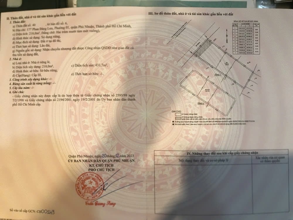 Bán nhà 177 Phan Đăng Lưu Phường Cầu Kiệu - Hinh 2