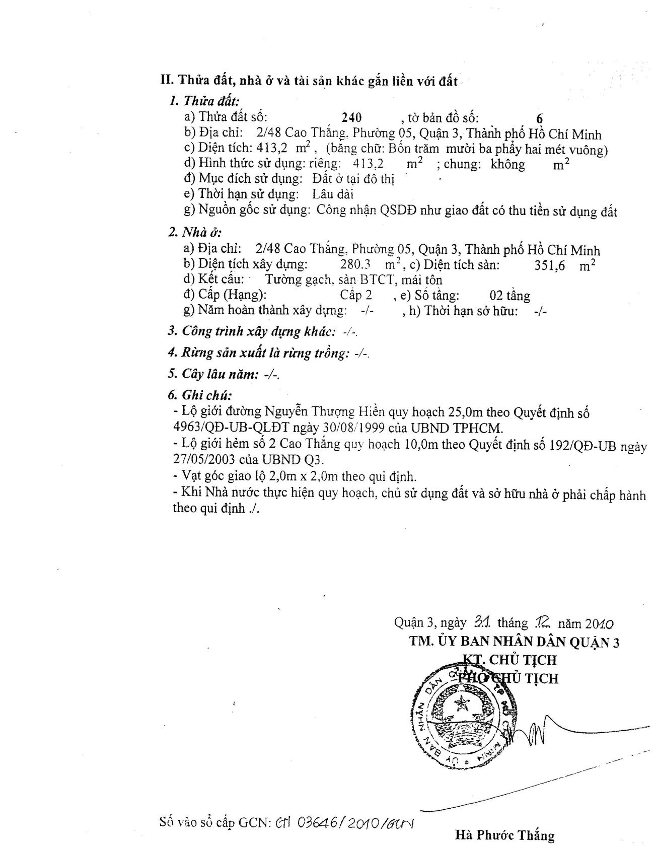 Bán nhà 2/48 Cao Thắng Phường Bàn Cờ - Hinh 3