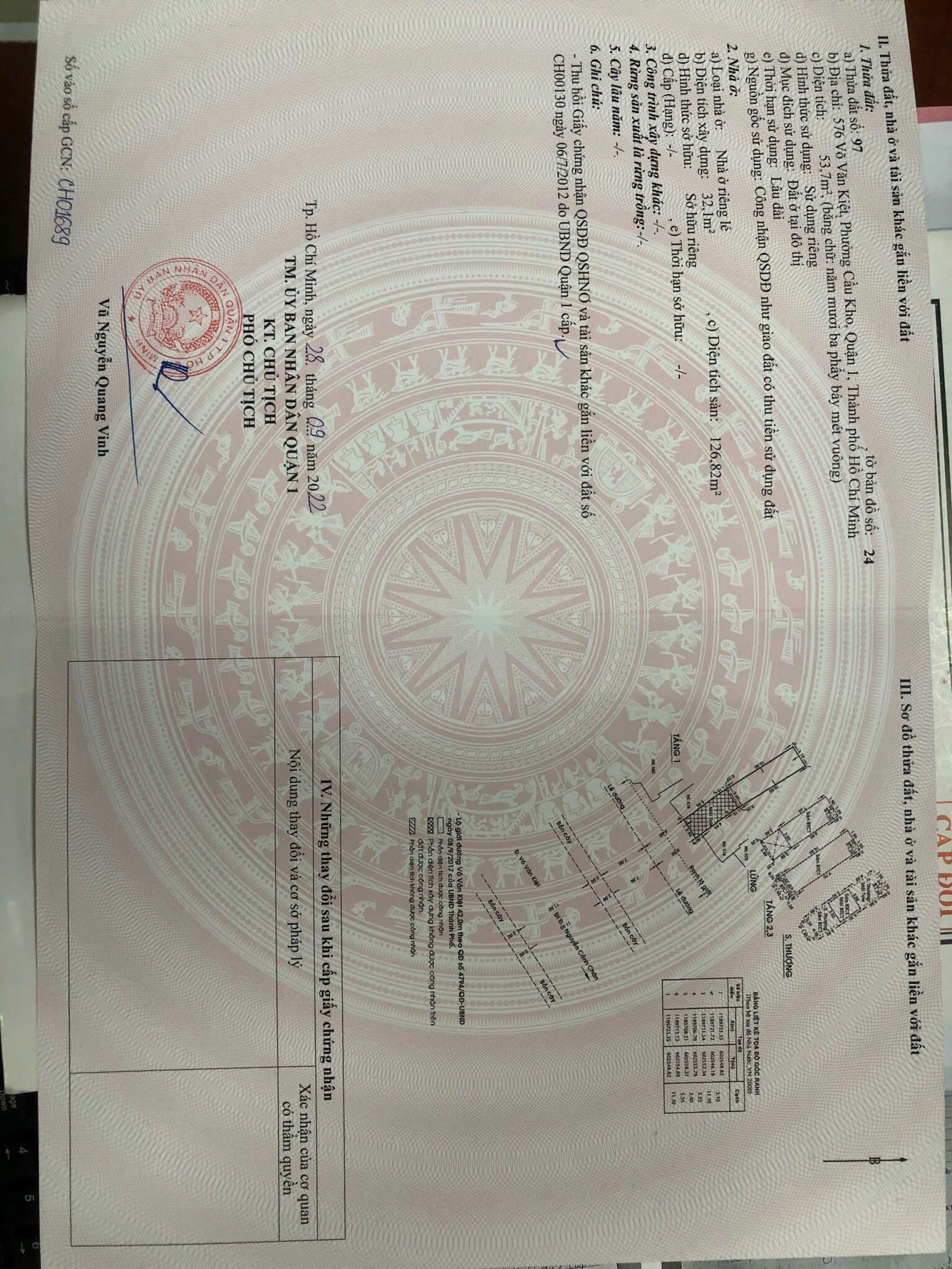 Bán nhà 576-578 Võ Văn Kiệt Phường Cầu Ông Lãnh - Hinh 1