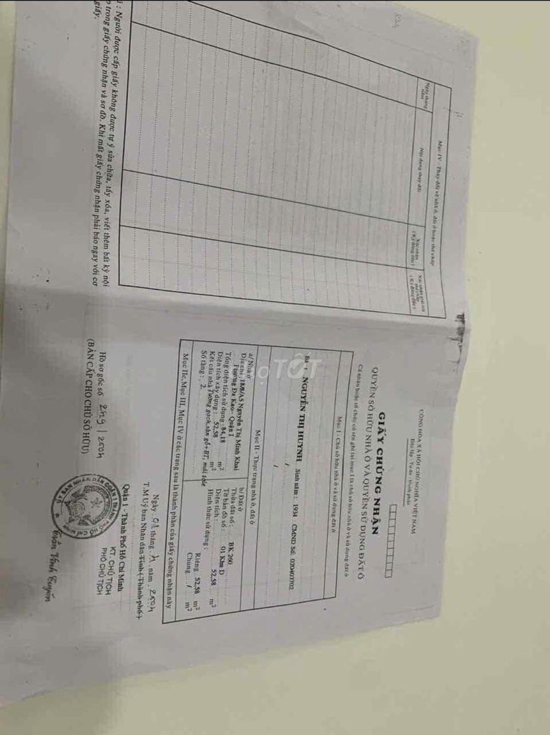 Bán nhà 18B/9 Nguyễn Thị Minh Khai Phường Sài Gòn - Hinh 4