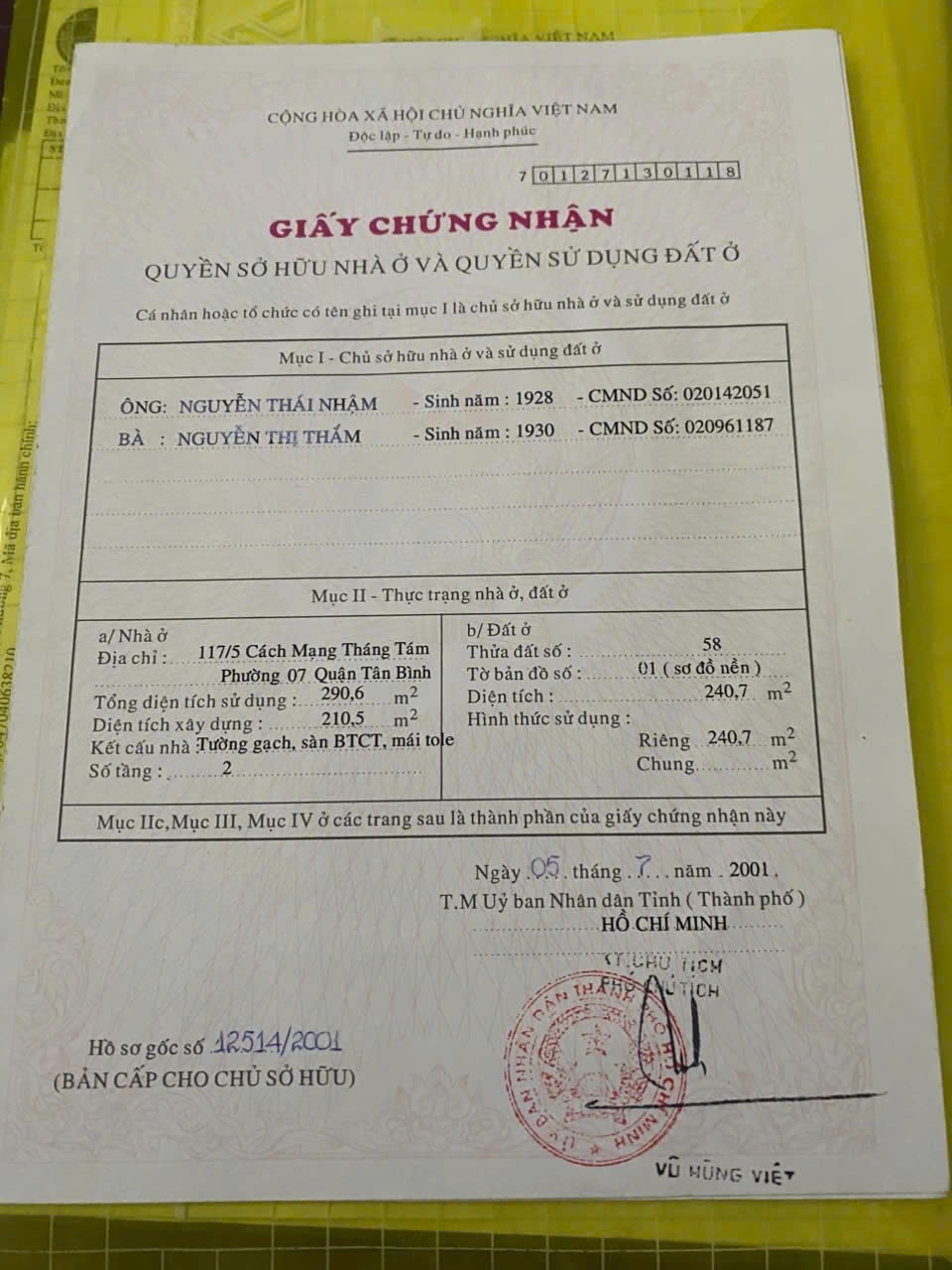 Bán nhà 873/6 Cách Mạng Tháng Tám Phường Tân Sơn Nhất - Hinh 1