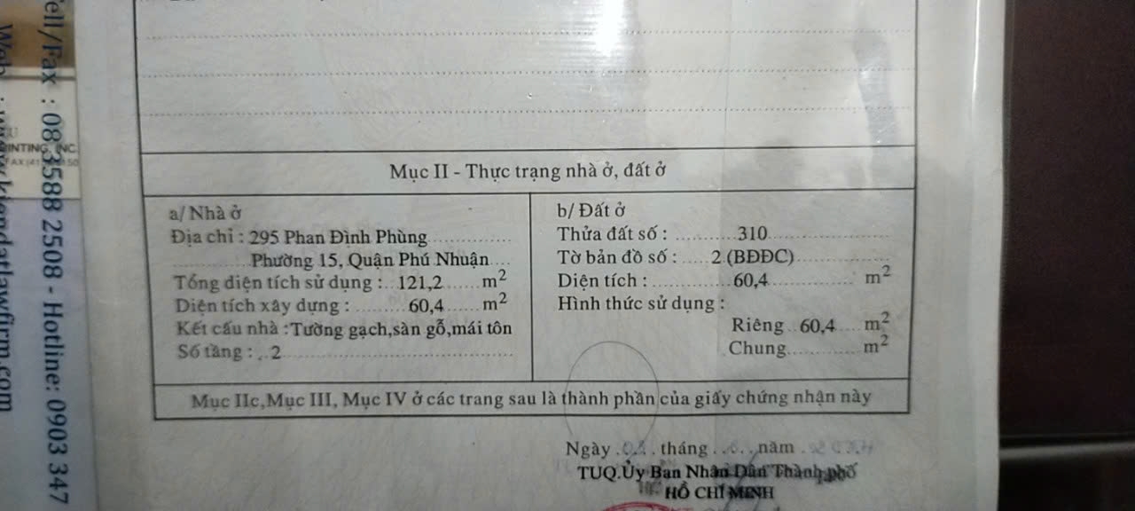 Bán nhà 295+289/2/2 Phan Đình Phùng Phường Phú Nhuận - Hinh 3