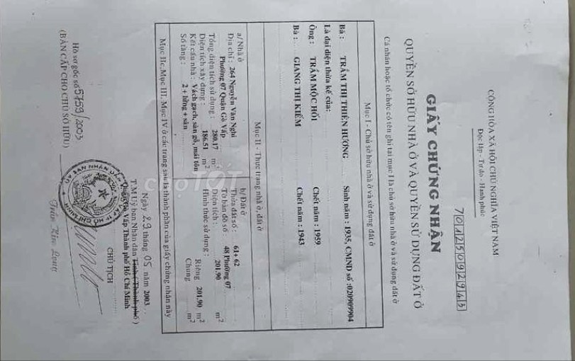 Bán nhà 264 Nguyễn Văn Nghi Gò Vấp - Hinh 2