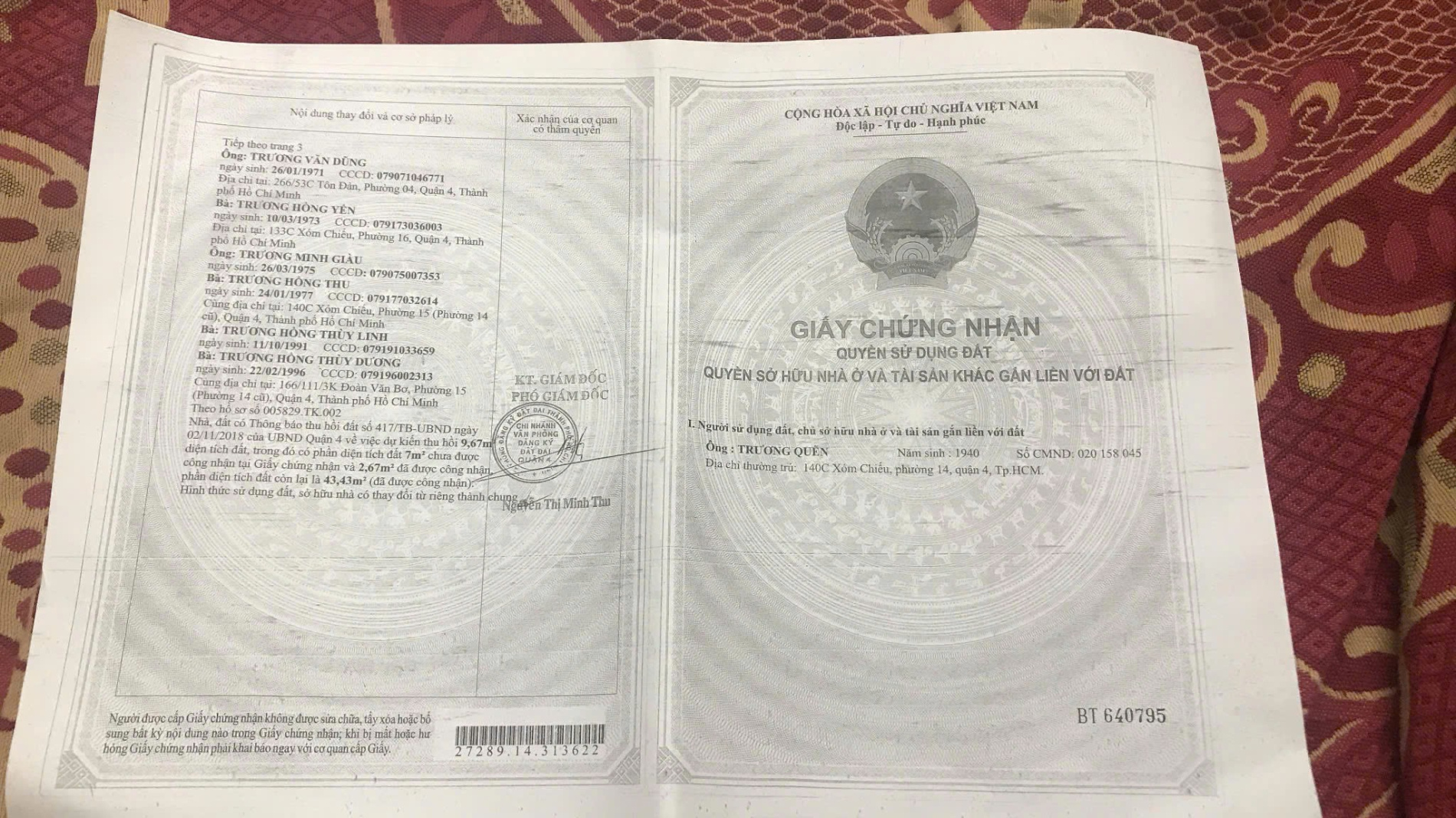 Bán nhà 91 Tôn Thất Thuyết Phường Xóm Chiếu - Hinh 2